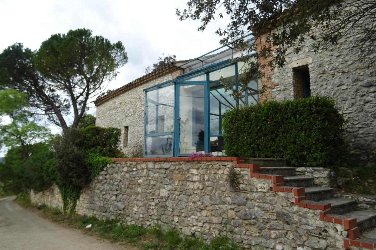 Mas En Pierres Seches Avec Piscine Villa Lussan  Exterior photo